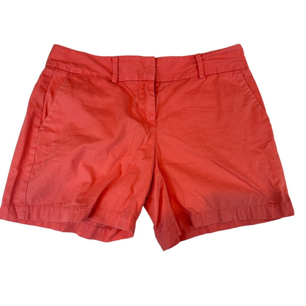 Ann Taylor Loft Womens Chino Shorts Mid Rise Lightweight Outdoor Pink Size 4
